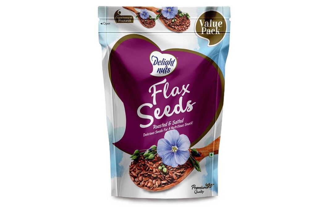 Delight Nuts Flax Seeds Roasted & Salted   Pack  750 grams